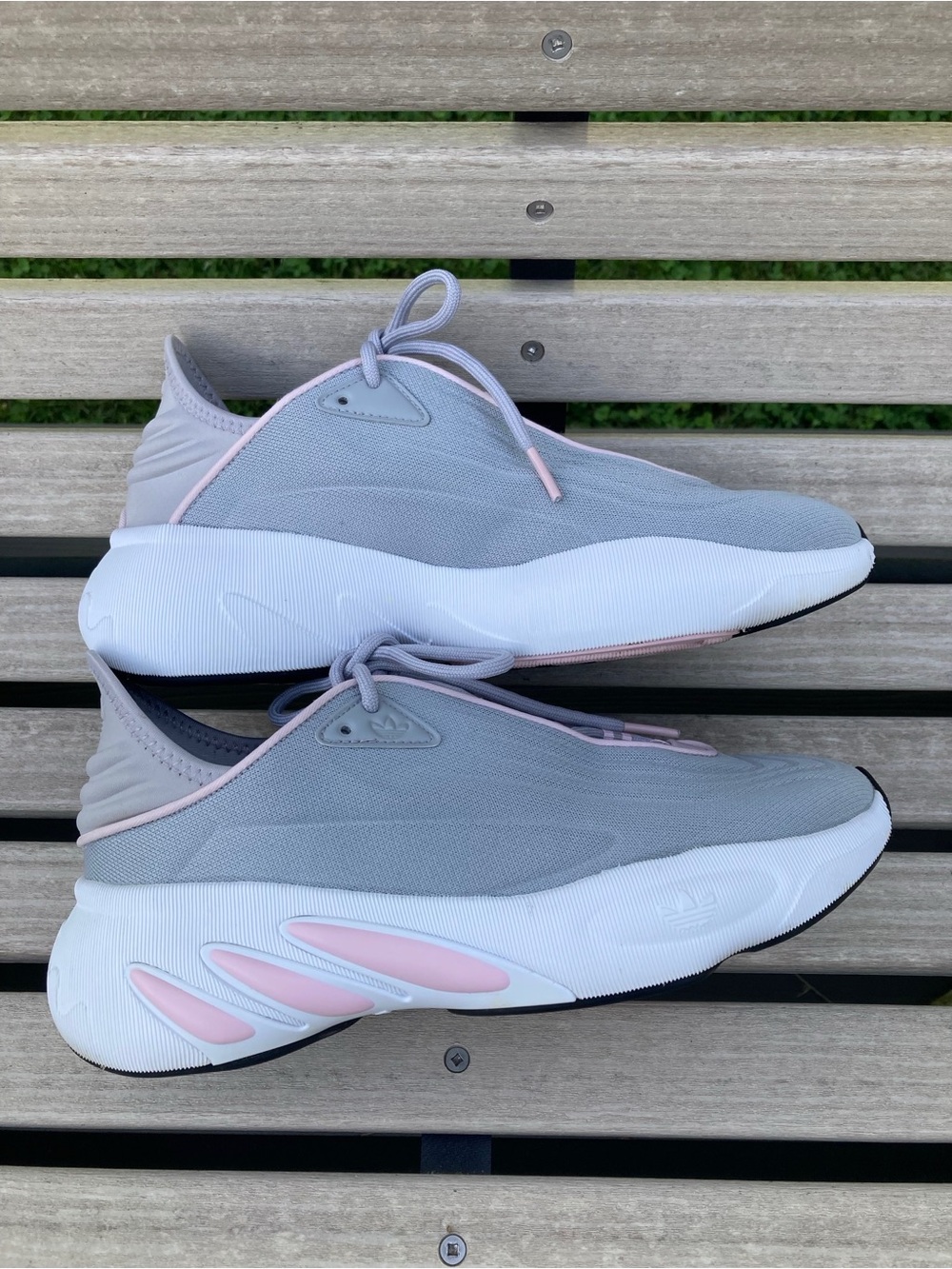 Women’s Adidas Adifom SLTN Running Shoes Gray Pink Size 8 Clean